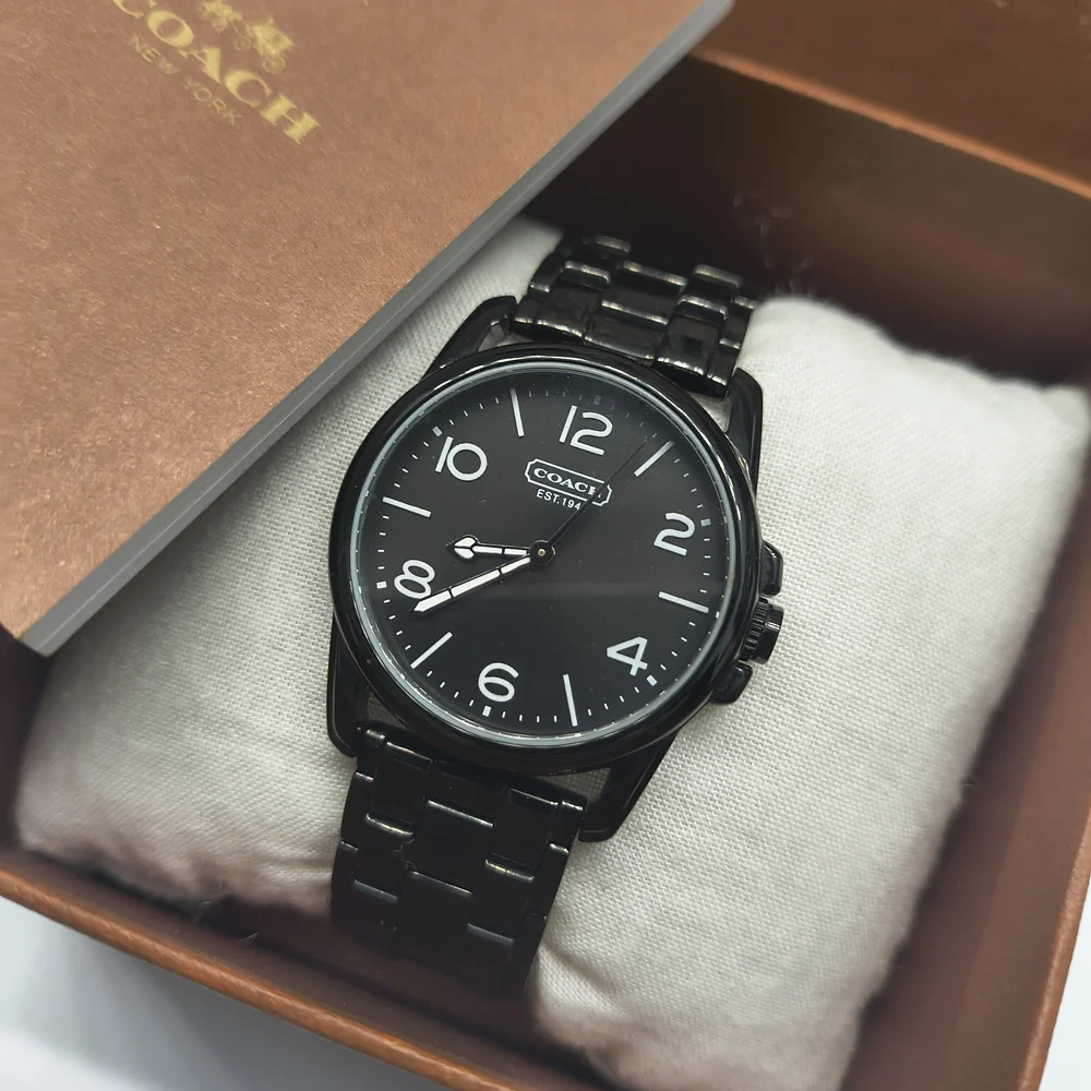 Coach Sydney Black Dial & Band Stainless Steel Women's Watch - Like New! - Picture 2 of 8